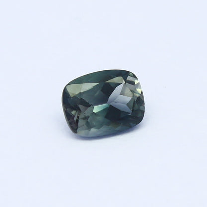 Natural Bi-Color Tourmaline 0.72 Carat 6.2x4.8 MM Cushion Shape Faceted Gemstone