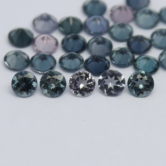 Natural Tourmaline Lot 2.85 Carat 3x3 MM Round Shape Faceted Gemstone 28 Piece Lot