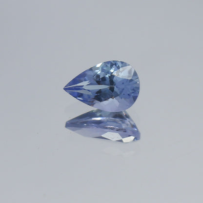 Natural Bi-Color Tanzanite 0.54 Carat 6.6x4.3 MM Pear Shape Faceted Gemstone