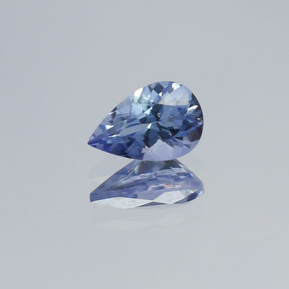 Natural Bi-Color Tanzanite 0.54 Carat 6.6x4.3 MM Pear Shape Faceted Gemstone