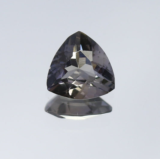 Natural Unheated Bi-Color Tanzanite 0.57 Carat 5.8x5.8 MM Trillion Shape Faceted Gemstone