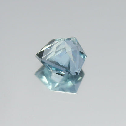 Natural Aquamarine 0.63 Carat 6.5x6.1 MM Fancy Shape Faceted Gemstone