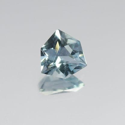 Natural Aquamarine 0.63 Carat 6.5x6.1 MM Fancy Shape Faceted Gemstone