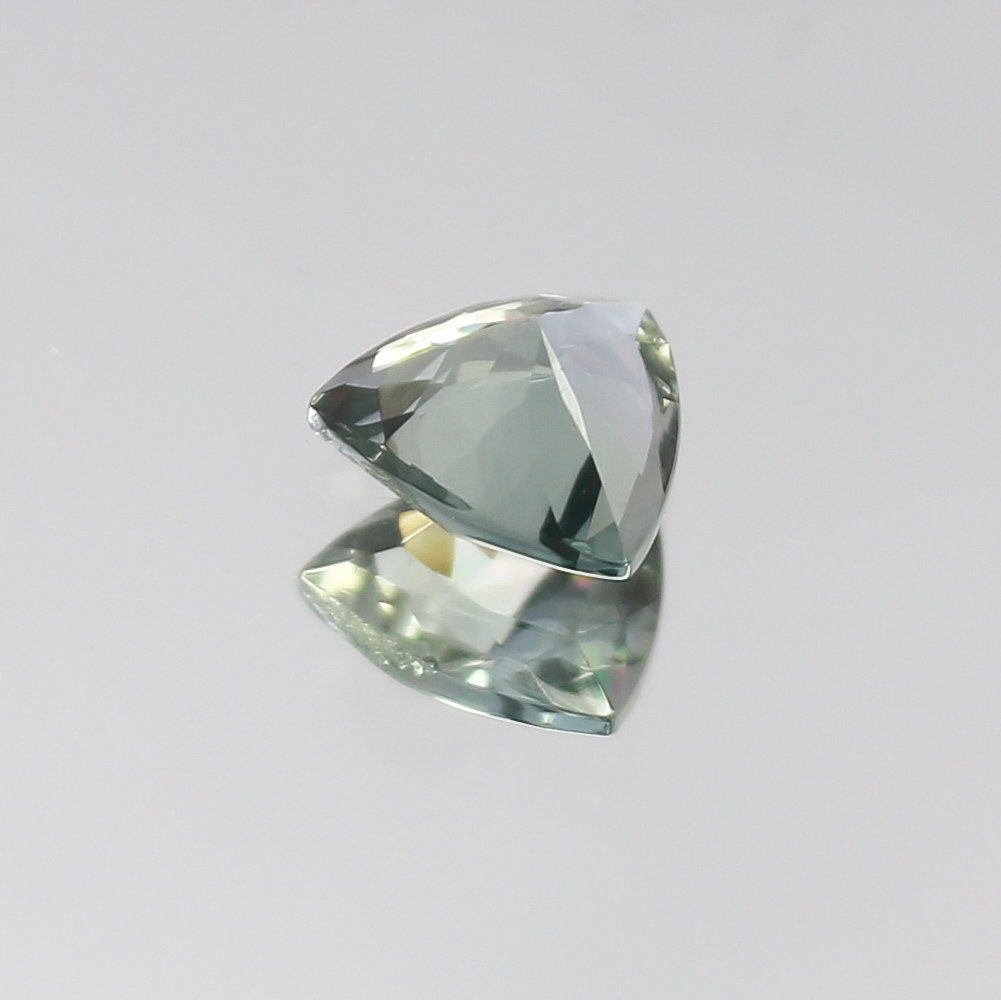 Natural Bi-Color Zoisite Tanzanite 0.39 Carat 4.9x4.9 MM Trillion Shape Faceted Gemstone