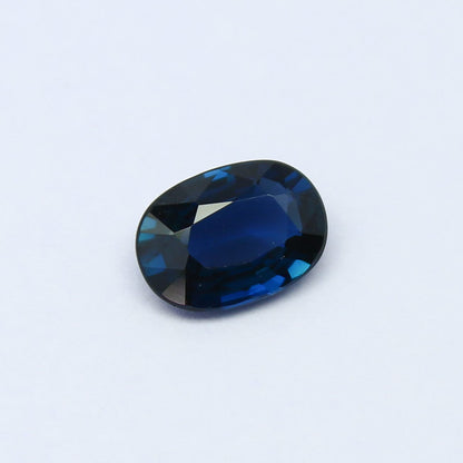 Natural Unheated Teal Blue Sapphire 1.12 Carat 7.6x5.4 MM Cushion Shape Faceted Gemstone