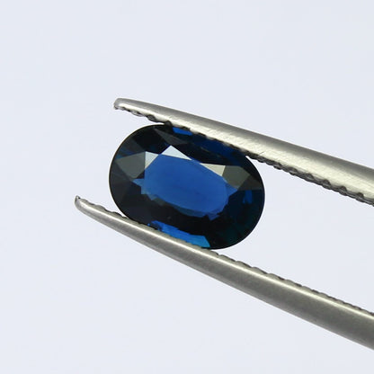 Natural Unheated Teal Blue Sapphire 1.12 Carat 7.6x5.4 MM Cushion Shape Faceted Gemstone