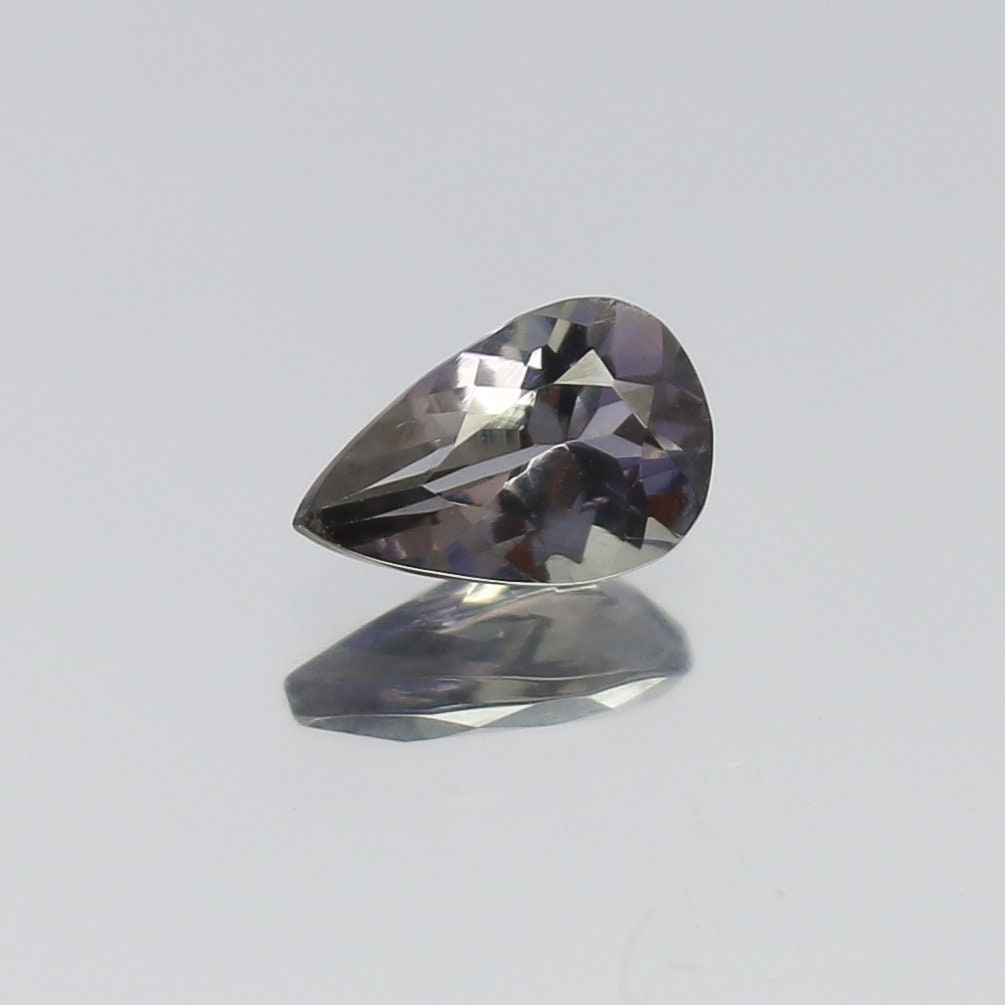 Natural Bi-Color Zoisite Tanzanite 0.42 Carat 6.3x4 MM Pear Shape Faceted Gemstone