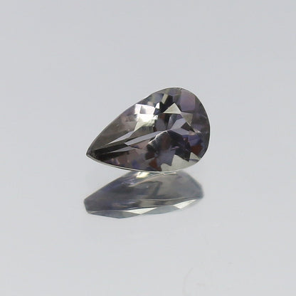 Natural Bi-Color Zoisite Tanzanite 0.42 Carat 6.3x4 MM Pear Shape Faceted Gemstone