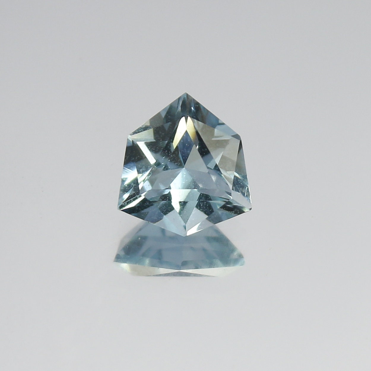 Natural Aquamarine 0.63 Carat 6.5x6.1 MM Fancy Shape Faceted Gemstone