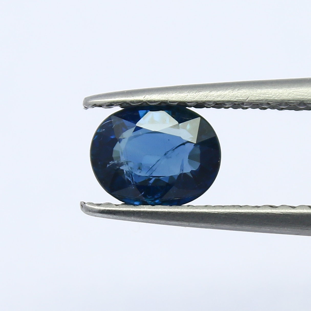 Natural Blue Sapphire 0.83 Carat 6x4.9 MM Oval Shape Faceted Gemstone