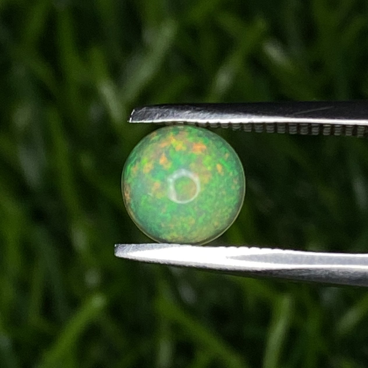 Natural Ethiopian Opal 0.67 Carat 6.5x6.5 MM Round Shape Cabochon Gemstone