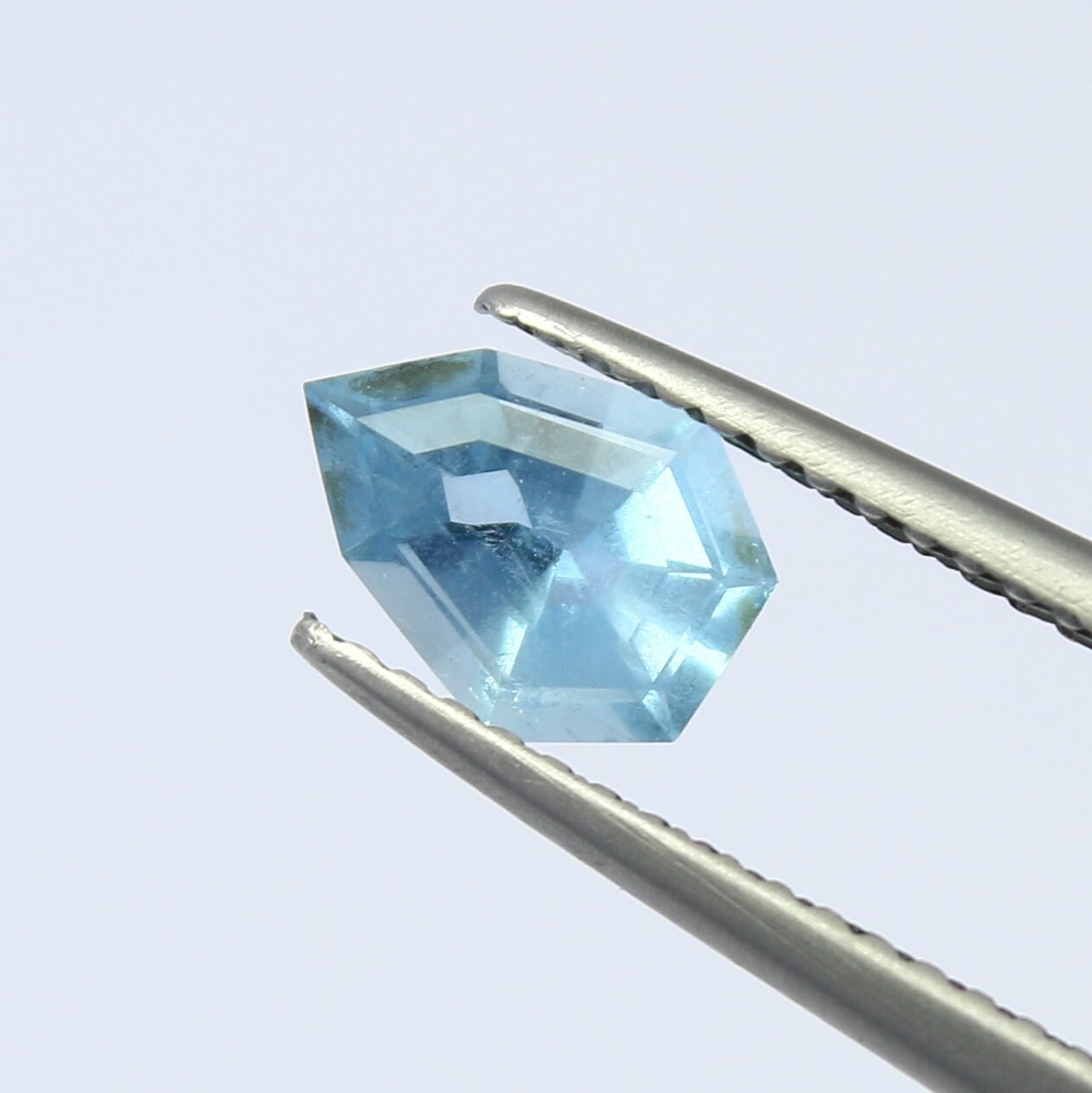 Natural Aquamarine 0.70 Carat 7.6x5.9 MM Fancy Shape Faceted Gemstone