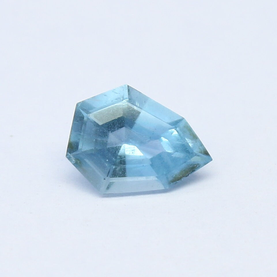 Natural Aquamarine 0.70 Carat 7.6x5.9 MM Fancy Shape Faceted Gemstone