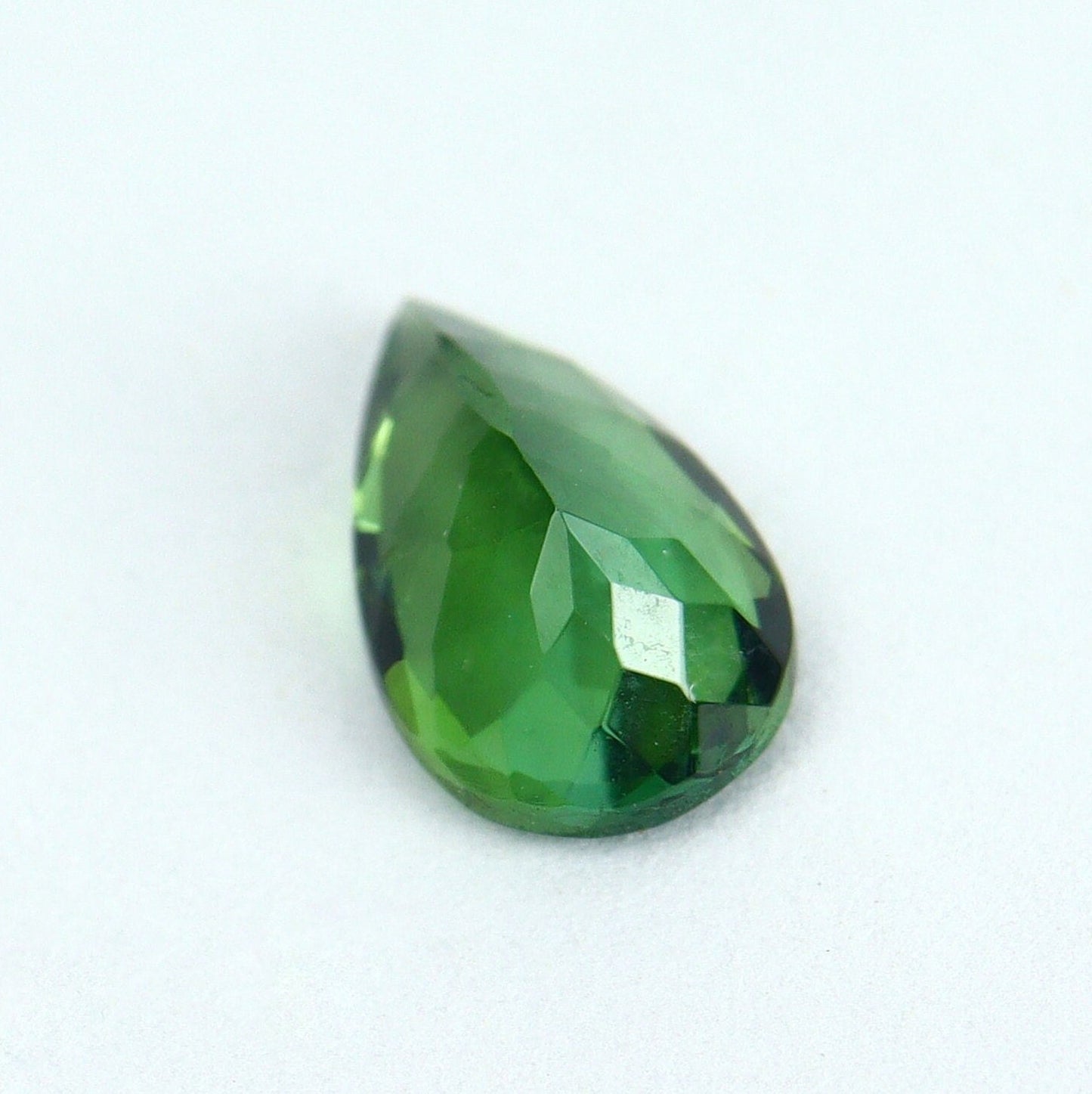 Natural Green Tourmaline 0.85 Carat 8x5 MM Pear Shape Faceted Gemstone