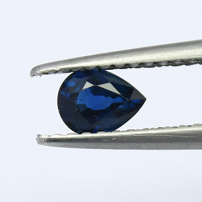 Natural Sapphire Lot 1.41 Carat 5x4 MM Pear Shape Faceted Gemstone 3 Piece Lot