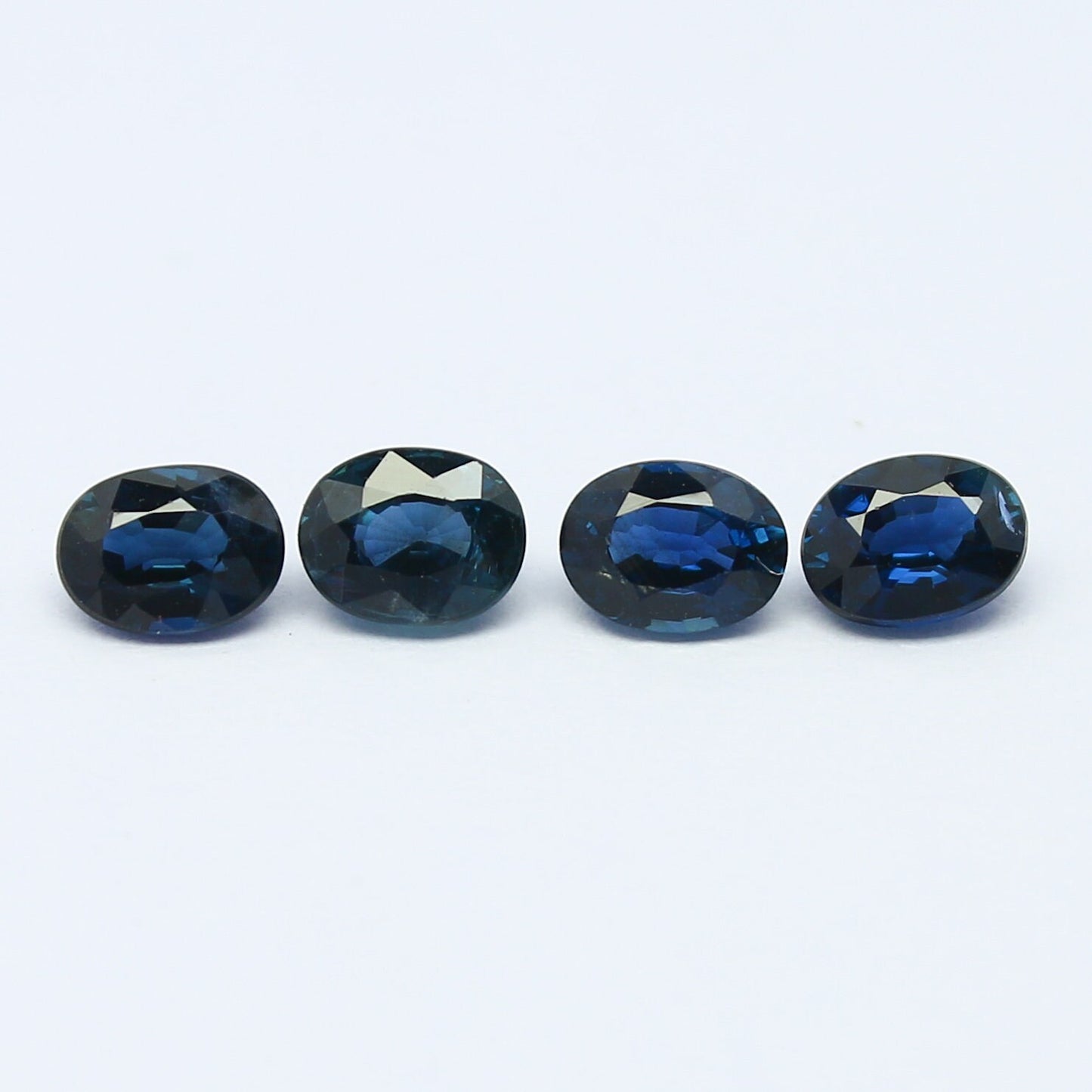 Natural Sapphire Lot 4.02 Carat 5x4 MM Oval Shape Faceted Gemstone 9 Piece Lot