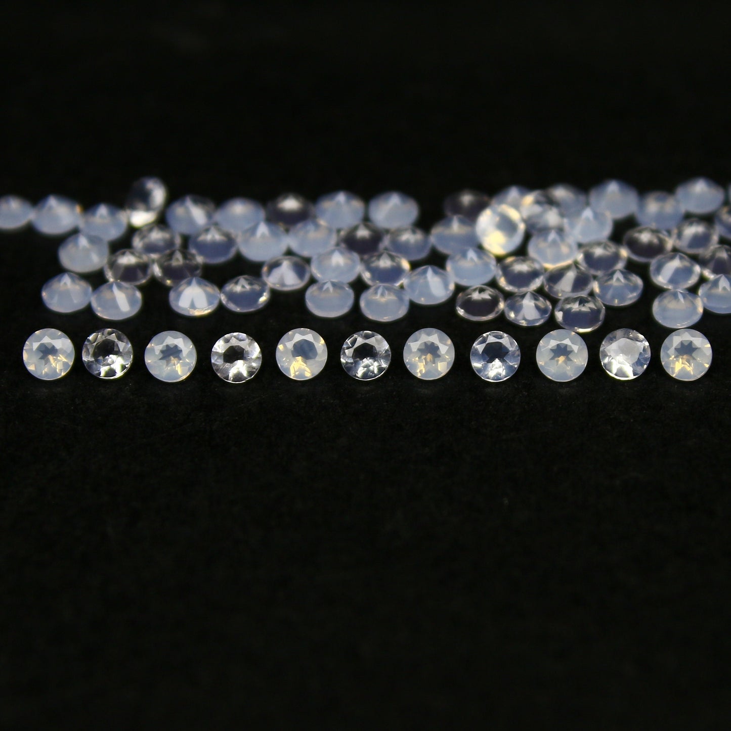 Natural Lavender Quartz 1.5x1.5 MM Round Shape Faceted Gemstone