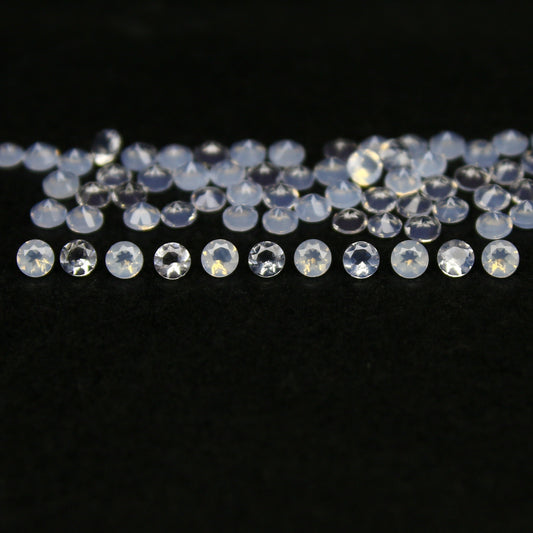 Natural Lavender Quartz 1x1 MM Round Shape Faceted Gemstone