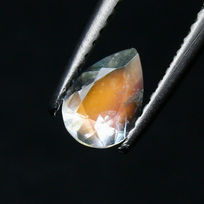 Natural Rare Andesine Labradorite 0.30 Carat 6.4x4.4 MM Pear Shape Faceted Gemstone