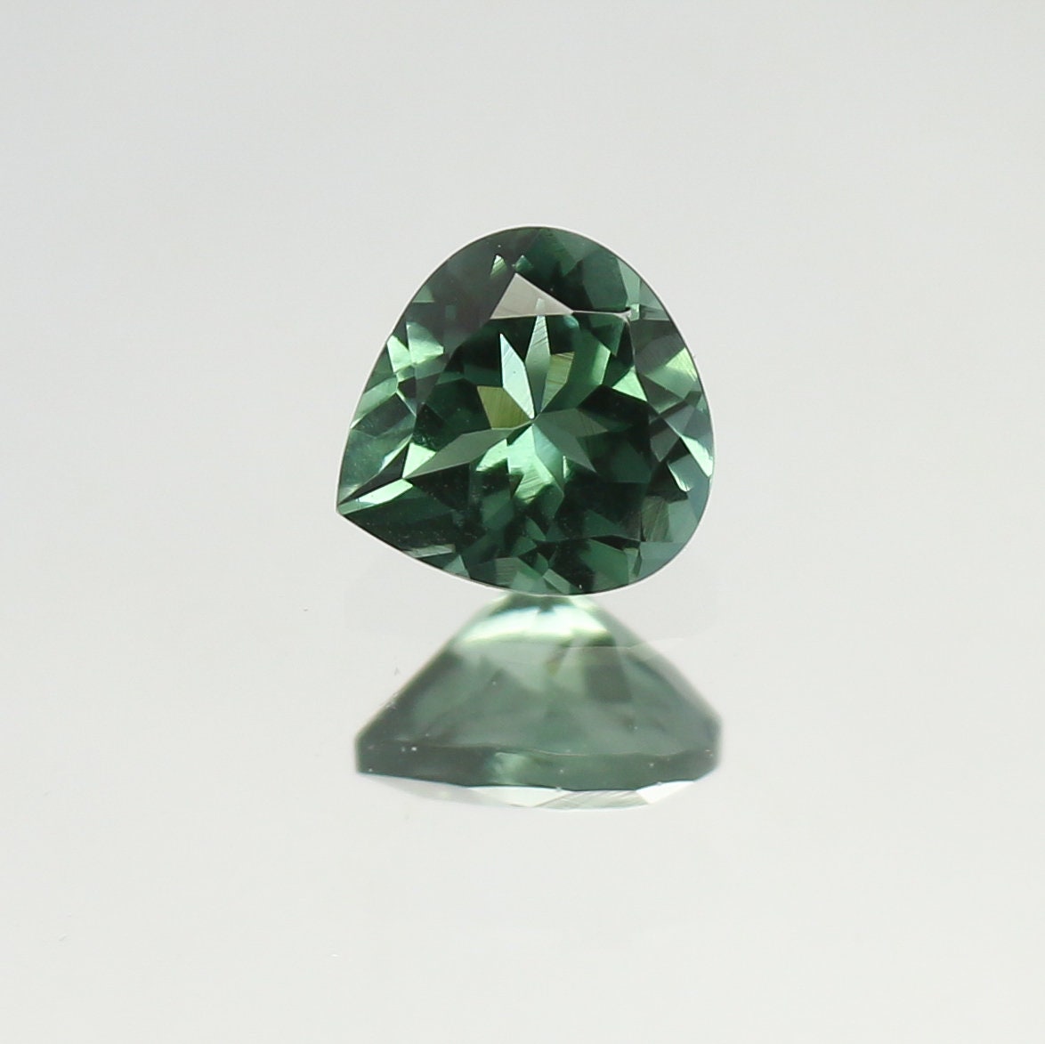 Natural Indicolite Tourmaline 0.79 Carat 6.2x6 MM Heart Shape Faceted Gemstone