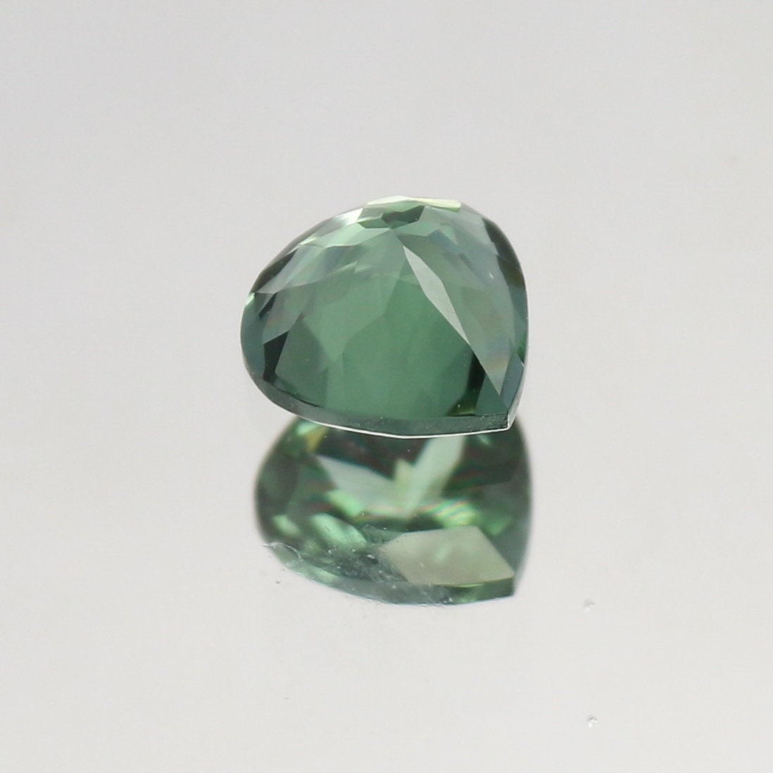 Natural Indicolite Tourmaline 0.79 Carat 6.2x6 MM Heart Shape Faceted Gemstone