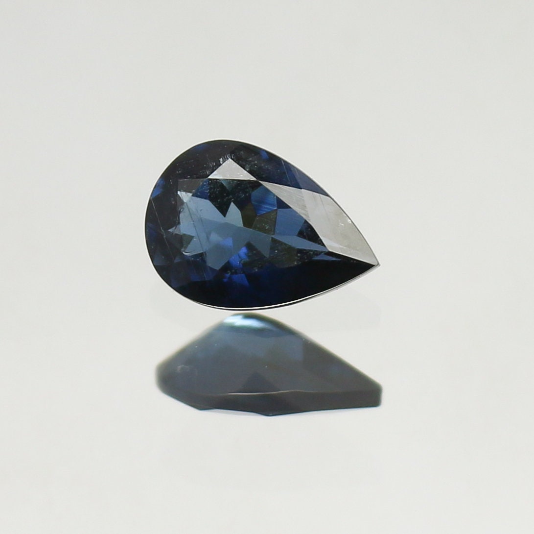 Natural Blue Tourmaline 0.59 Carat 7.1x5 MM Pear Shape Faceted Gemstone