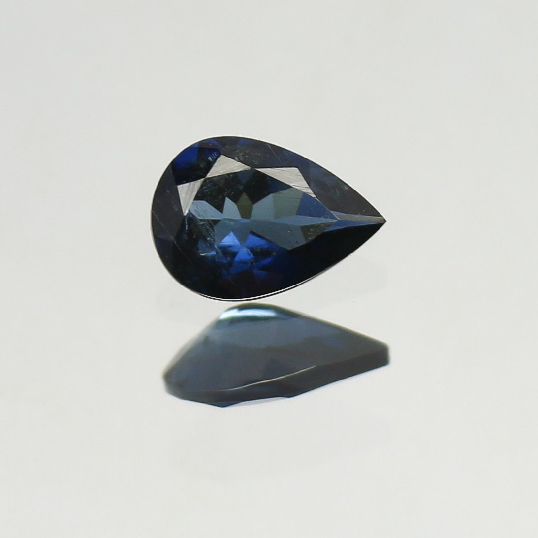 Natural Blue Tourmaline 0.59 Carat 7.1x5 MM Pear Shape Faceted Gemstone