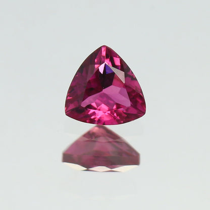 Natural Rubellite Color Tourmaline 0.90 Carat 6.3x6.3 MM Trillion Shape Faceted gemstone