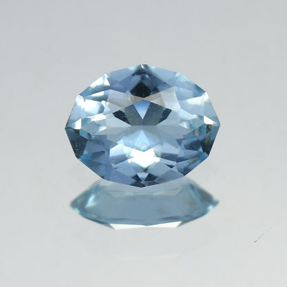 Natural Aquamarine 1.88 Carat 10.4x8.4 MM Fancy Shape Faceted Gemstone