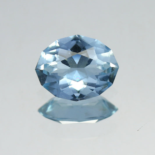 Natural Aquamarine 1.88 Carat 10.4x8.4 MM Fancy Shape Faceted Gemstone