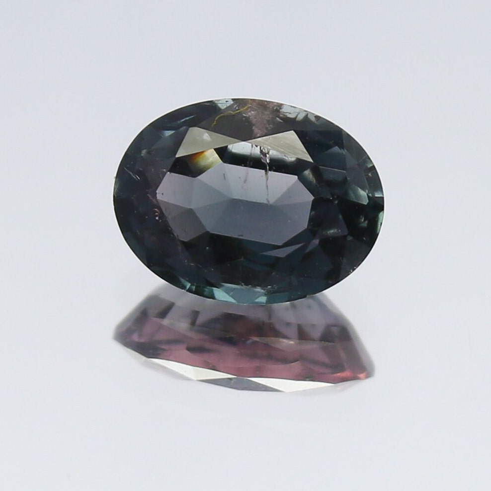 Natural Rare Bi-color Tourmaline Step Cut 1.19 Carat 8x6 MM Oval Shape Faceted Gemstone