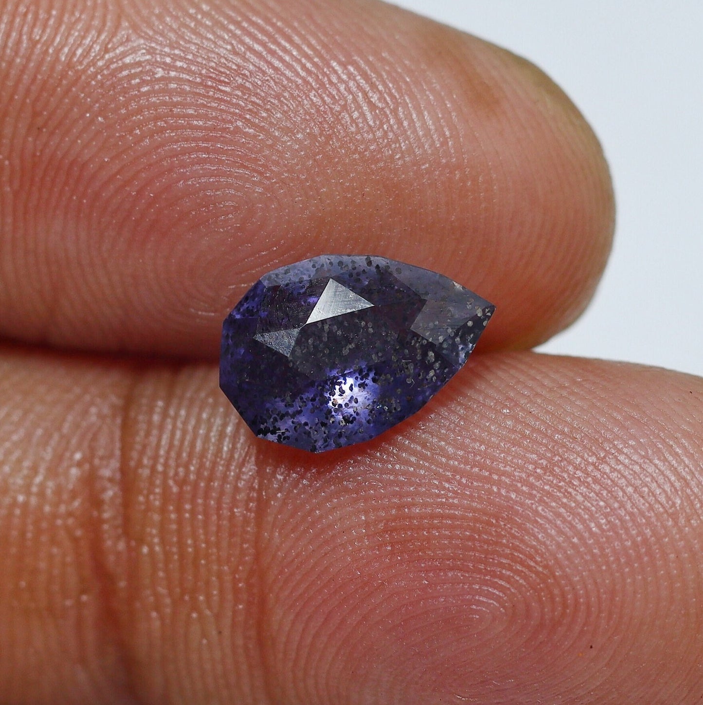 Natural Iolite Sunstone 1.30 Carat 10.3x6.9 MM Pear Shape Faceted Gemstone