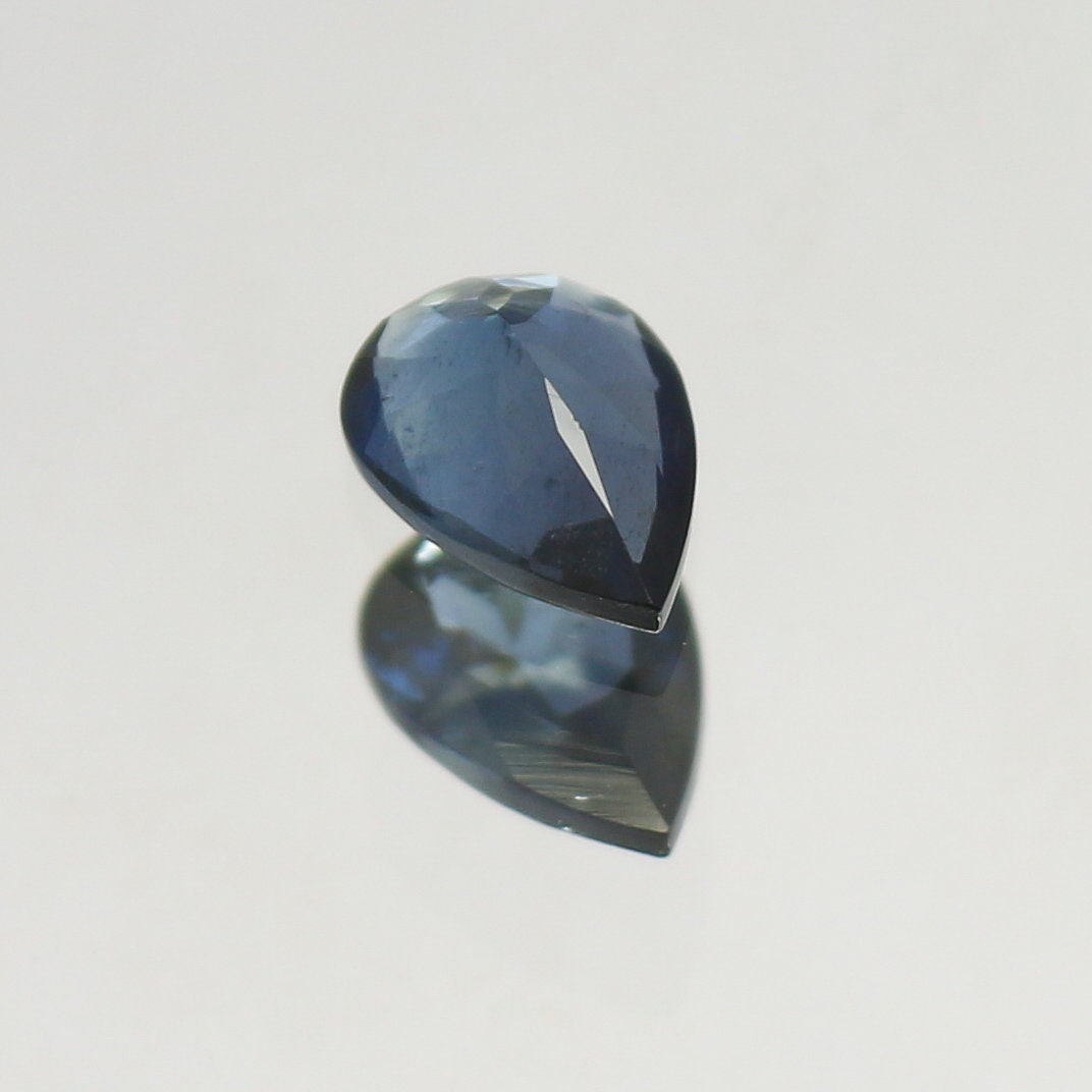 Natural Blue Tourmaline 0.59 Carat 7.1x5 MM Pear Shape Faceted Gemstone