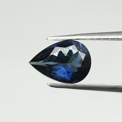 Natural Blue Tourmaline 0.59 Carat 7.1x5 MM Pear Shape Faceted Gemstone