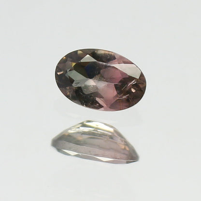 Natural Bi-color Tourmaline 0.41 Carat 6x4 MM Oval Shape Faceted Gemstone