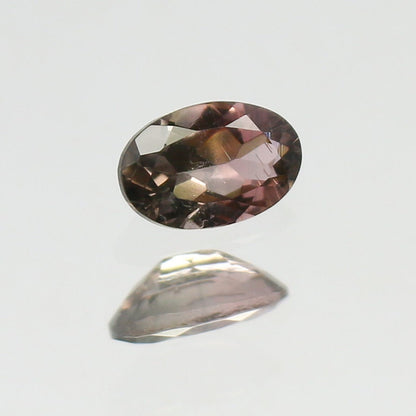 Natural Bi-color Tourmaline 0.41 Carat 6x4 MM Oval Shape Faceted Gemstone