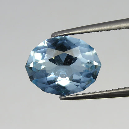 Natural Aquamarine 1.88 Carat 10.4x8.4 MM Fancy Shape Faceted Gemstone