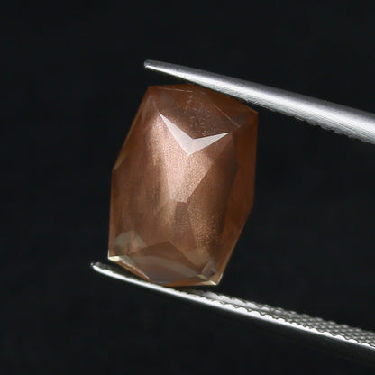 Natural Oregon Sunstone 4.02 Carat 13.6x9 MM Fancy Shape Faceted Gemstone