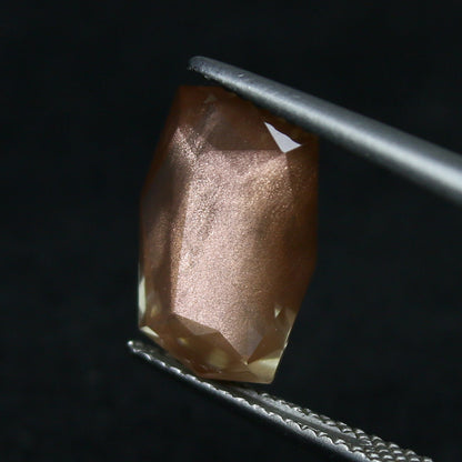 Natural Oregon Sunstone 4.02 Carat 13.6x9 MM Fancy Shape Faceted Gemstone