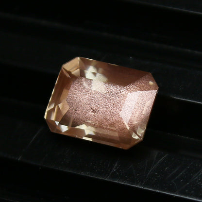 Natural Oregon Sunstone 2.12 Carat 8.8x6.7 MM Octagon Shape Faceted Gemstone