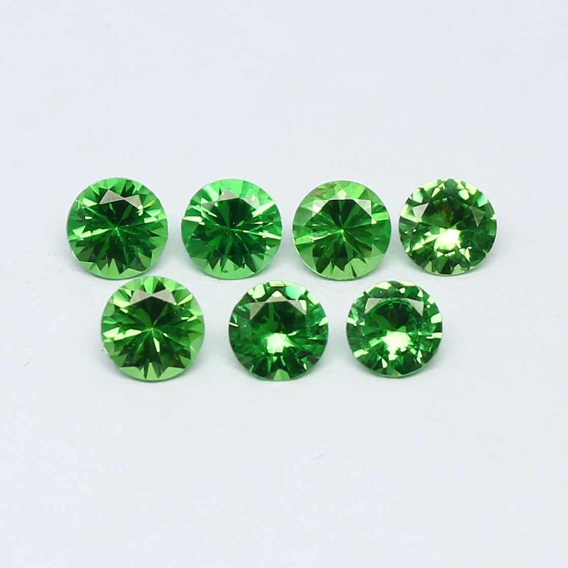 Natural Tsavorite 2.80 Carat 4.5-4.8 MM Fancy Shape Faceted Gemstone