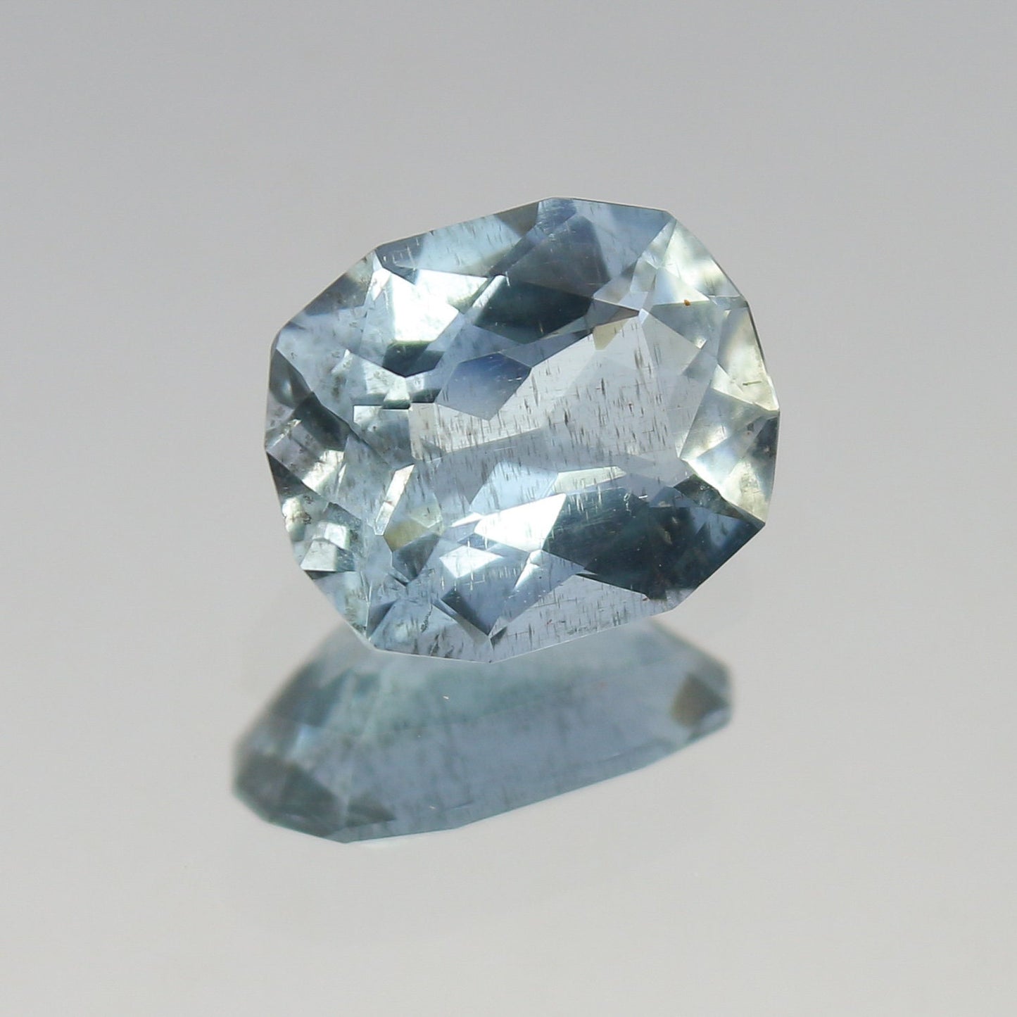 Natural Aquamarine 2.95 Carat 11x9 MM Fancy Shape Faceted Gemstone