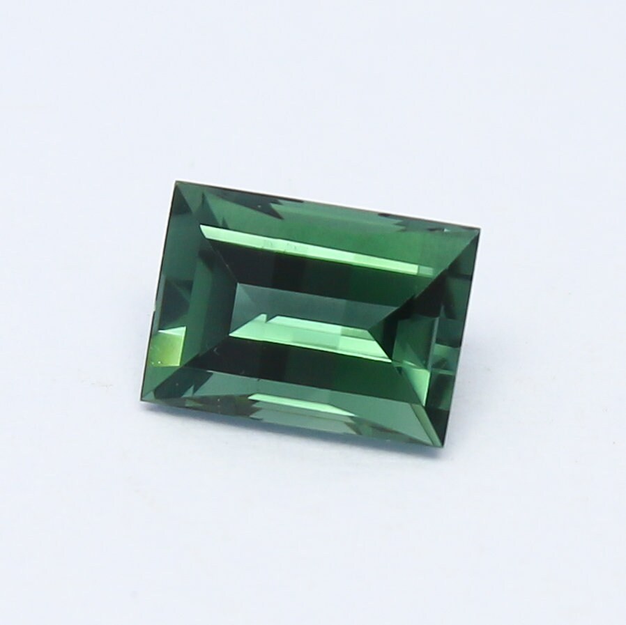 Natural Indicolite Tourmaline 1.03 Carat 7x5 MM Pixel Cut Faceted Gemstone