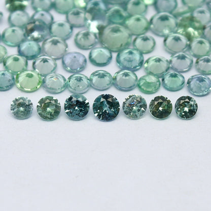 Natural Rare Kornerupine Lot 2.5x2.5 MM Round Shape Faceted Gemstone Lot