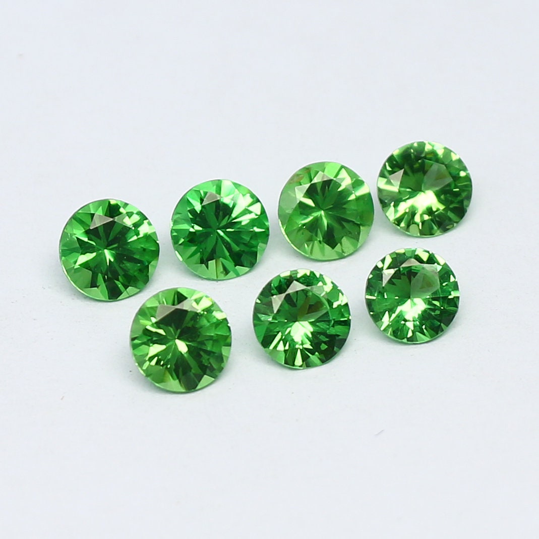 Natural Tsavorite 2.80 Carat 4.5-4.8 MM Fancy Shape Faceted Gemstone