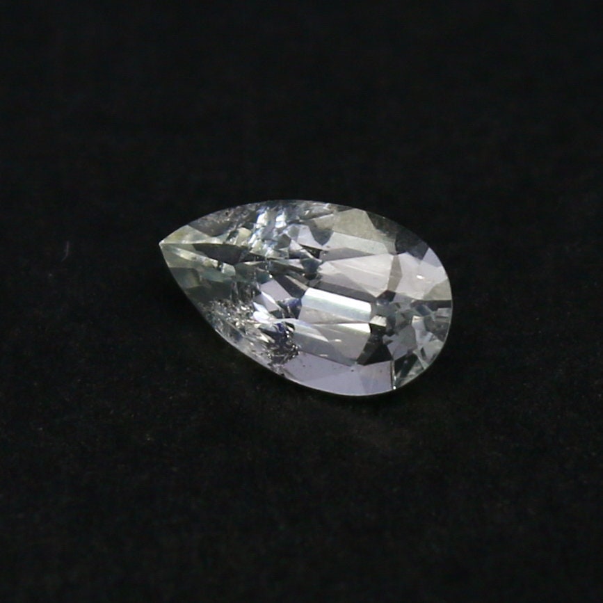 Natural Rare Jeremejevite 0.42 Carat 6.5x4 MM Pear Shape Faceted Gemstone