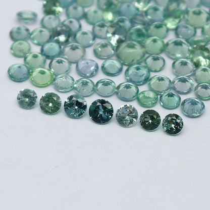 Natural Rare Kornerupine Lot 2.5x2.5 MM Round Shape Faceted Gemstone Lot