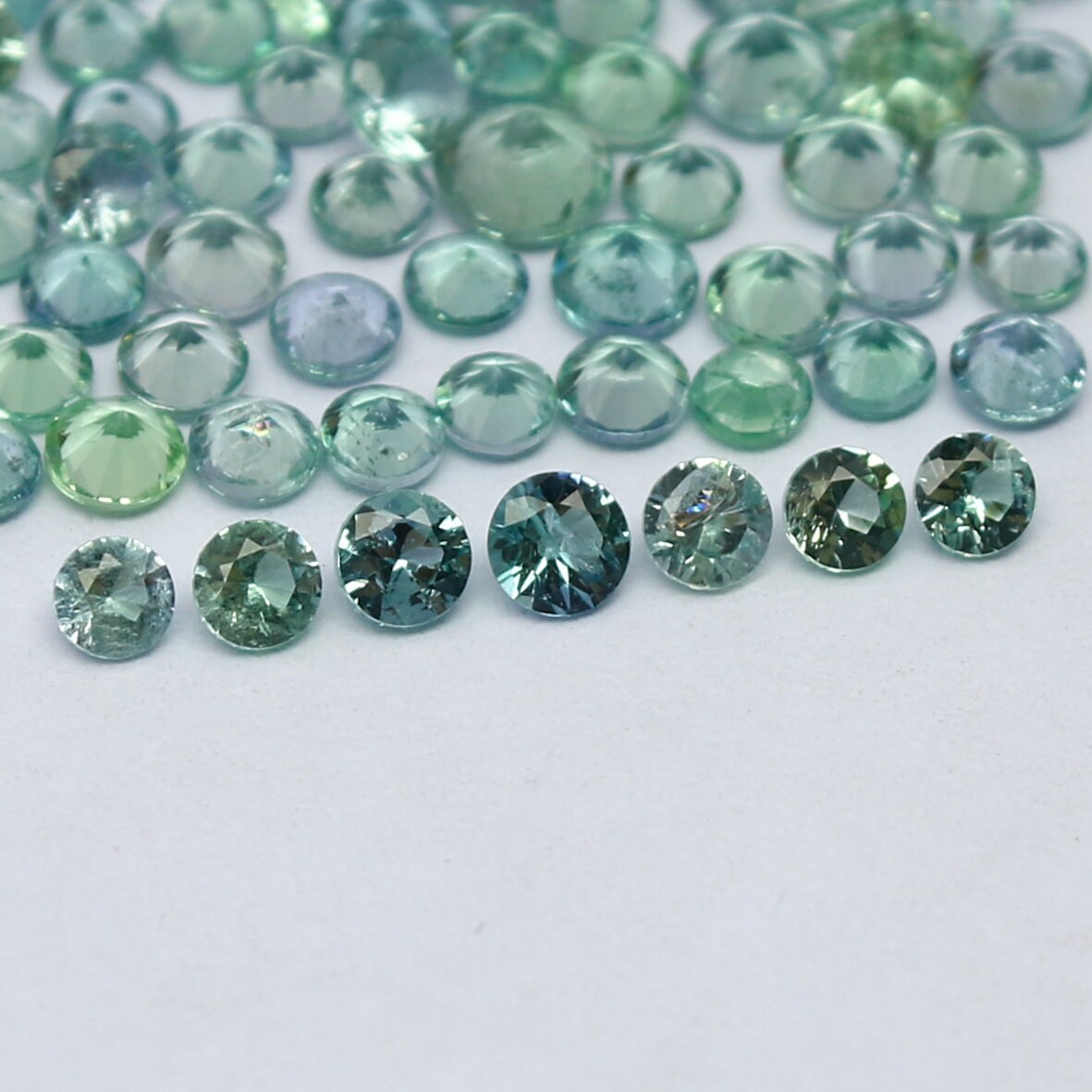 Natural Rare Kornerupine Lot 2.5x2.5 MM Round Shape Faceted Gemstone Lot