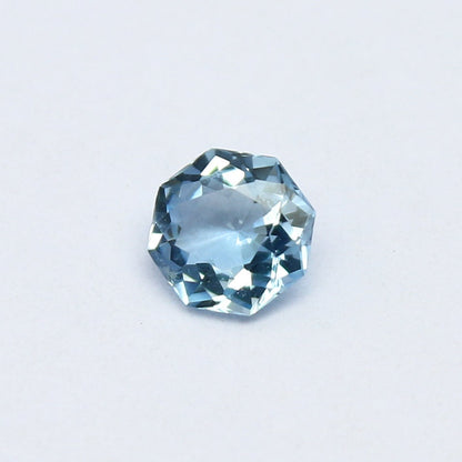 Natural Aquamarine 0.29 Carat 4.7x4.7 MM Fancy Shape Faceted Gemstone