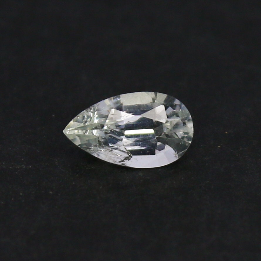 Natural Rare Jeremejevite 0.42 Carat 6.5x4 MM Pear Shape Faceted Gemstone